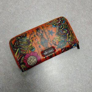 Sakroots Spirit Desert Owl Wallet NWT